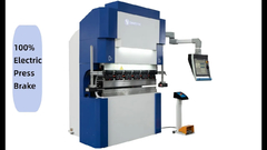 100% इलेक्ट्रिक प्रेस ब्रेक मशीन 40Ton 1300mm DA66T 3D नियंत्रक, छोटे सर्वो प्रेस ब्रेक